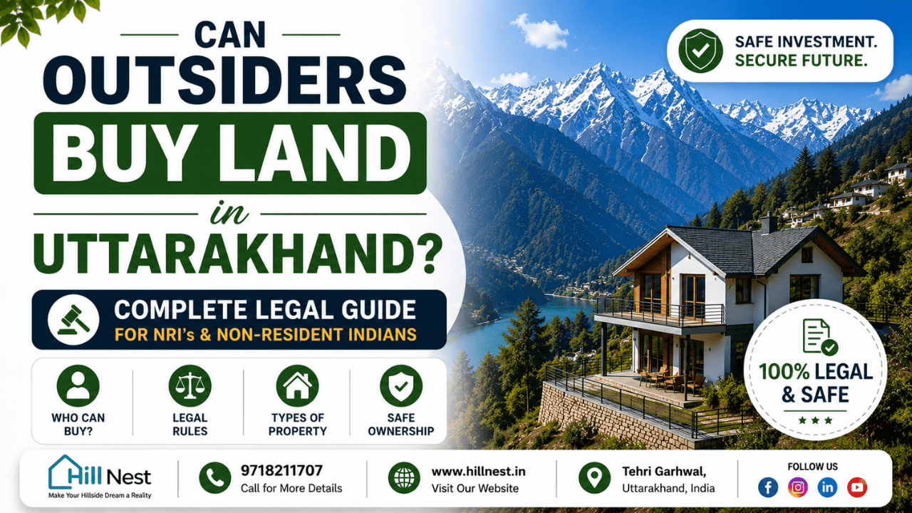 Can Outsiders Buy Land in Uttarakhand? Best Property Ownership Guide 2026 1 Can Outsiders Buy Land in Uttarakhand